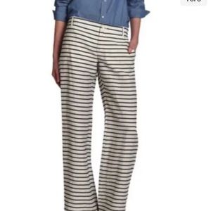 MAXMARA BLACK/WHITE WIDE -LEG STRIPE PANTS SOLD OUT SZ 2